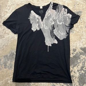 BOSS ORANGE Black and Gray Short Sleeve Tee